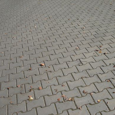 Тротуарная плитка Двойное Т 60 мм Серый ТМ Золотой Мандарин