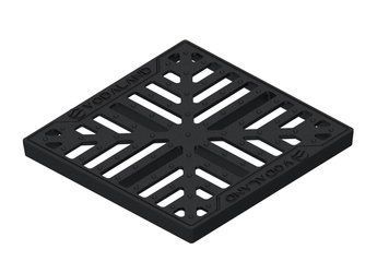 Решетка Base 300х300 чугунная снежинка R50