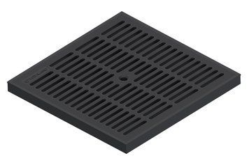 Решетка Base 300х300 пластиковая ячеистая черная A15