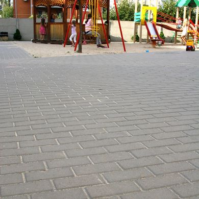 Тротуарная плитка Кирпич 200х100х40 мм Черный(графит) ТМ Золотой Мандарин