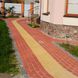 Тротуарная плитка Кирпич 200х100х40 мм Черный(графит) ТМ Золотой Мандарин