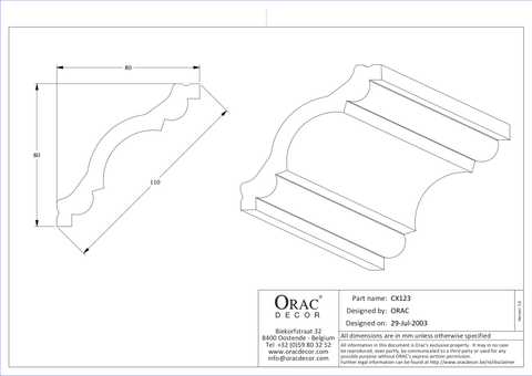 Cx 123 карниз orac