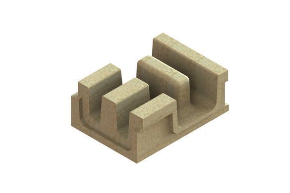 Соединитель для лотка полимербетонного Mono 80 H50 Open Slot полимербетонный