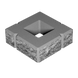 Блок декоративный для столба 300х300х100 Серый (четырехсторонний скол) ТМ Золотой Мандарин