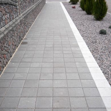 Тротуарная плитка Квадрат 200х200х60 мм Серый ТМ Золотой Мандарин