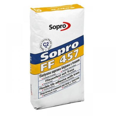Клей для плитки Sopro Ff 457 с трассом (25 Кг) Польша