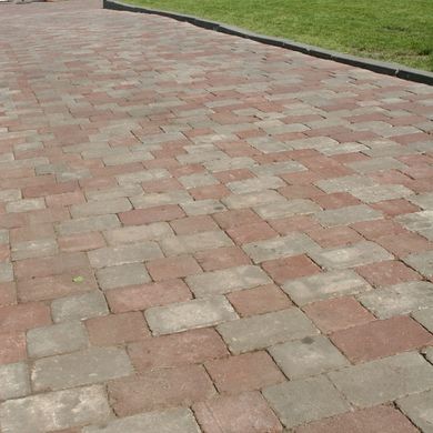 Тротуарная плитка Квадрат Антик 160х160х90 мм Серый ТМ Золотой Мандарин