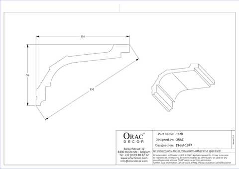 Orac decor c220 карниз