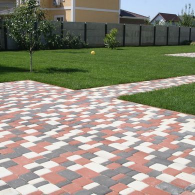 Тротуарная плитка Старый город 40 мм Желтый ТМ Золотой Мандарин