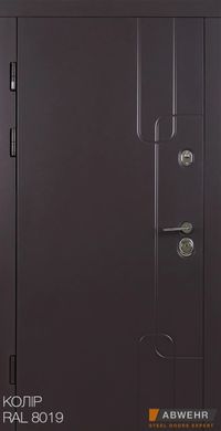 Входные двери с терморазрывом модель Softana (цвет RAL 8019 + Канадський Дуб Арктик) комплектация COTTAGE [Складская программа]