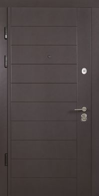 Вхідні двері модель Palermo (колір Ral 8019 + Біла) комплектація Classic [Складська програма]