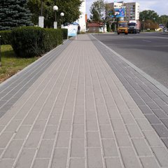 Тротуарная плитка Кирпич 200х100х60 мм Серый ТМ Золотой Мандарин