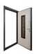 Вхідні двері модель Solid Glass (колір Ral 7021T) комплектація Defender [Складська програма]