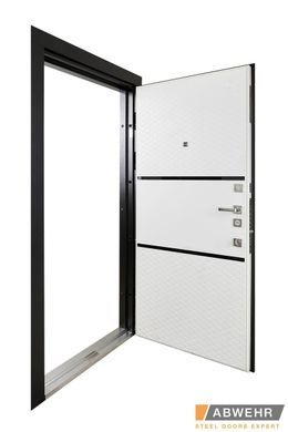 Вхідні двері модель Loriana (колір Чорна шагрень+білий) комплектація Safe [Складська програма]