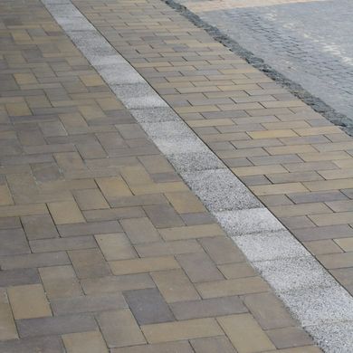 Тротуарна плитка Кирпич без фаски 200х100х60 мм Сірий ТМ Золотий Мандарин