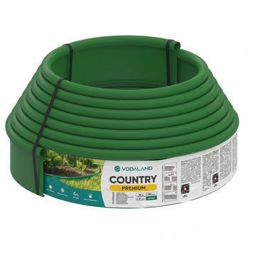 Бордюр садовий пластиковий Country Premium H110 зелений 10 м