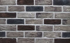 Фасадная плитка Loft Brick Челсі Коричневий зі світлими і темними вставками 210x65 мм