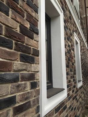 Фасадная плитка Loft Brick Челси Коричневый со светлыми и темными вставками 210x65 мм