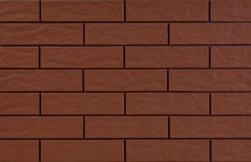 Фасадна плитка Cerrad Brown 245x65х6 мм Коричнева Рустикальна