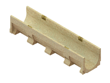Лоток водоотводный полимербетонный Base DN200 H155 C250