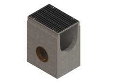 Пісковловлювач бетонний Pro DN300 H650 розтруб 200 з решіткою чавунною щілинною D400