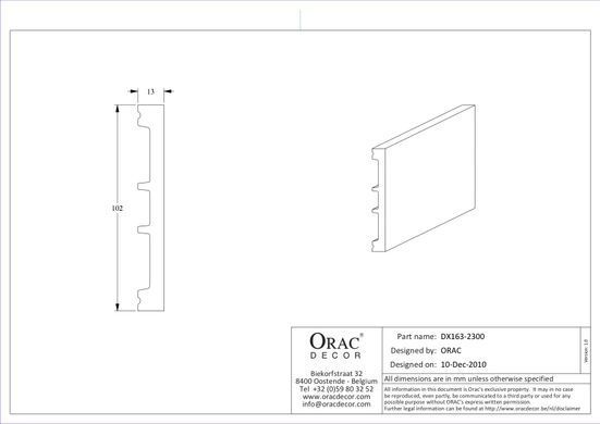 Плинтус гибкий Orac Decor SX163F SQUARE Дюрополимерный
