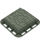 Люк пластиковий Easy 400x400 DN220 квадратний легкий зелений з замком