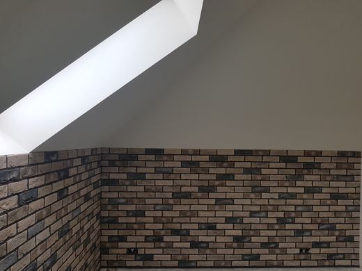 Фасадная плитка Loft Brick Квебек Темно-серый со светлыми и темными вставками 210x65 мм