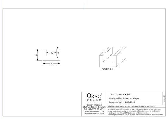 Карниз гладкий гибкий Orac Decor CX190F Дюрополимерный