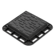 Люк пластиковий Easy 400x400 DN220 квадратний легкий чорний з замком