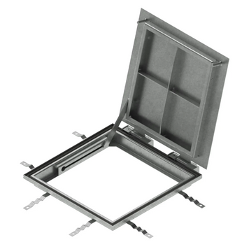 Люк технологічний відкидний сталевий оцинкований Base 800x800 Plate A15