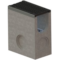 Пісковловлювач бетонний Mega DN200 H600 верхня частина з решіткою чавунною щілинною D400