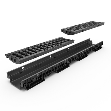 Лоток Base DN100 H75 з решіткою B125 &mdash; фото 2