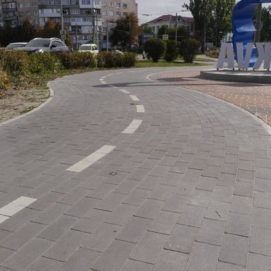 Тротуарная плитка Кирпич без фаски 200х100х80 мм Желтый