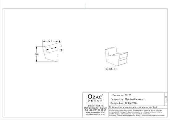 Карниз для прихованого освітлення гнучкий Orac Decor CX189F Дюрополімерний