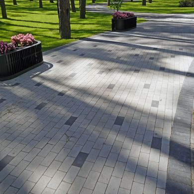 Тротуарна плитка Кирпич без фаски 200х100х80 мм Гірчичний ТМ Золотий Мандарин