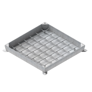 Люк технологічний сталевий оцинкований Pro 500x500 Unifill H100 B125 з ущільнюючим шнуром