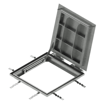 Люк технологічний відкидний сталевий оцинкований Pro 600x600 Plate B125