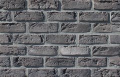 Фасадна плитка Loft Brick Манхеттен 20 Чорний з білими висолами 210x65 мм