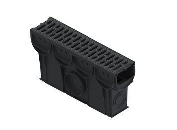 Пескоуловитель пластиковый Easy DN100 H250 с корзиной и решеткой пластиковой щелевой A15