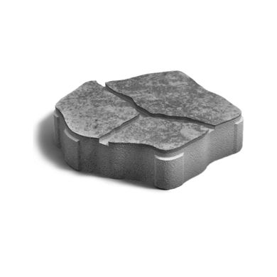 Тротуарная плитка Песчаник 60 мм Черный(графит) ТМ Золотой Мандарин