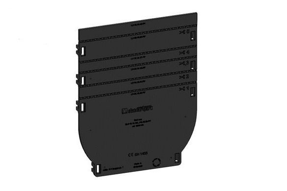 Заглушка универсальная для лотков пластиковых Base DN100 H120-200 пластиковая