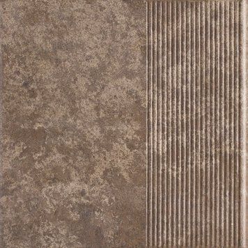 Ступень Paradyz ILARIO BROWN 30x30 Рифленая Структурная