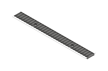 Решітка Base DN100 сталева оцинкована чарункова ADA A15