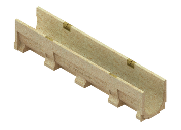 Лоток водоотводный полимербетонный Base DN150 H155 C250