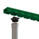 Водоотводной лоток пластиковый Easy 2 DN100 H70 с решеткой пластиковой А15 зеленого цвета